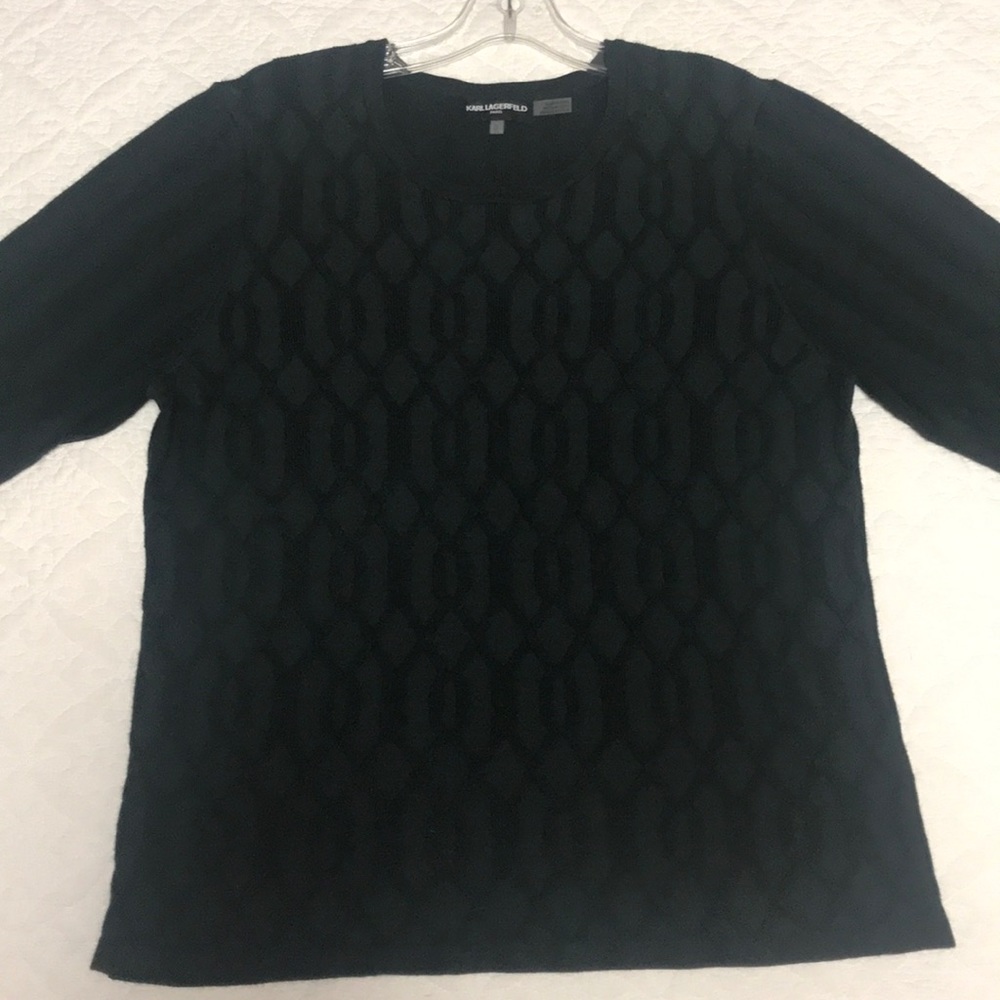 Karl Lagerfeld 3/4 Sleeve Sweater